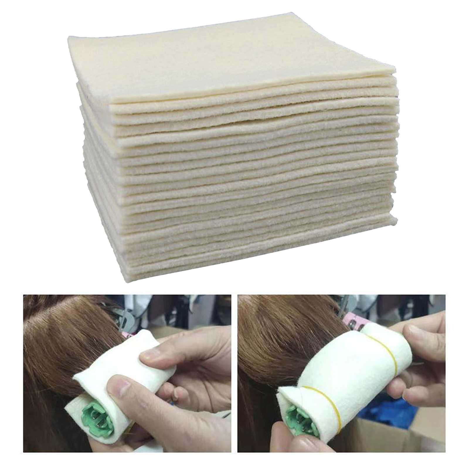 20pcs Perming Cotton Pad Hair Rod Perm Patch Curl Wave Crimping