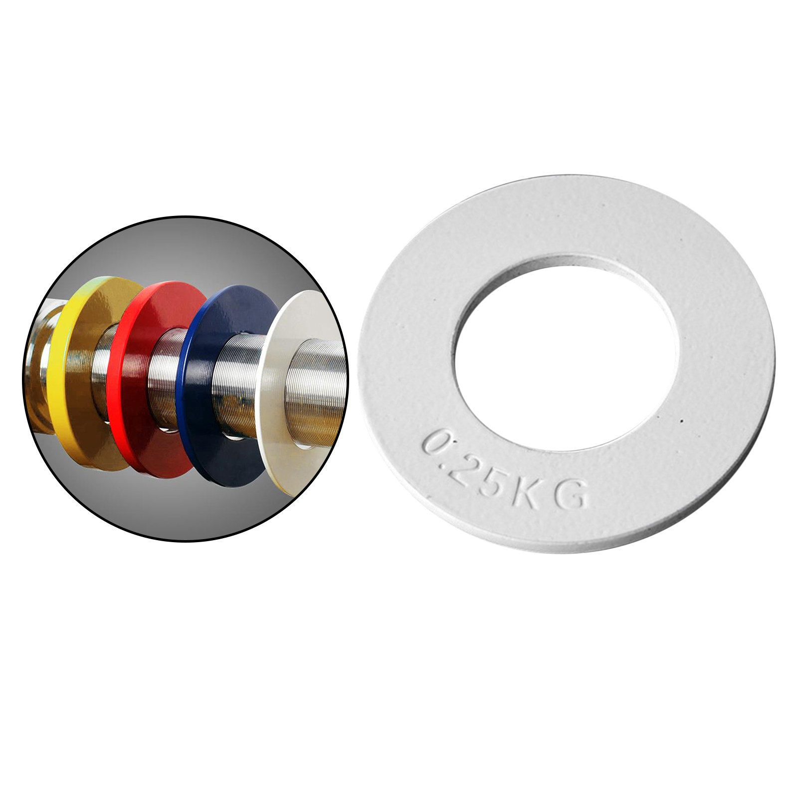 Description Picture 3 of itemFractional  Plates Pieces - 0.55 LB, 1.1 LB, 1.65lbs, 2.2lbs Fractional Weight Plates Barbells Strength Training Plates