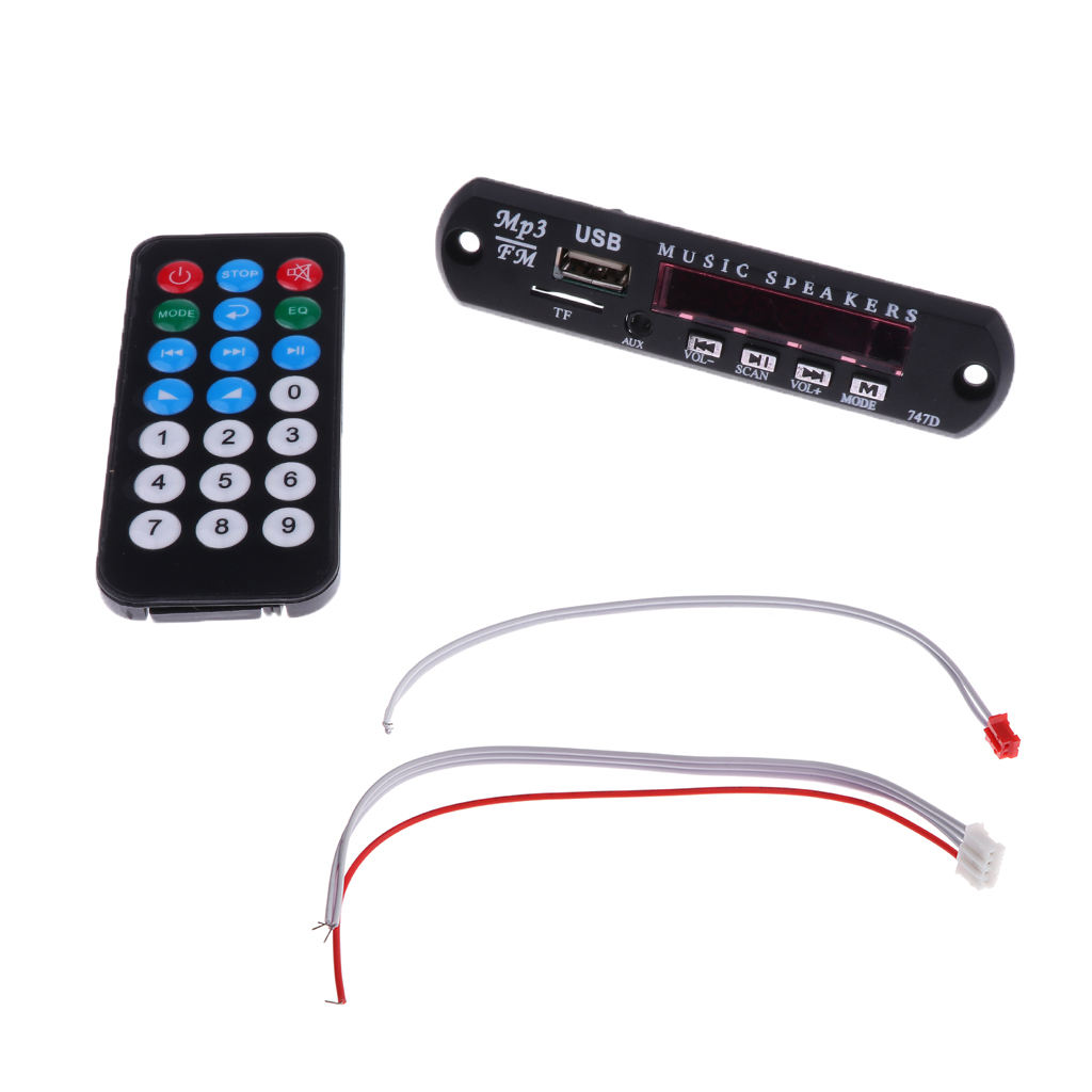 Wireless Car MP3 Decoder Audio Module 12V USB SD MMC Radio with Remote Control