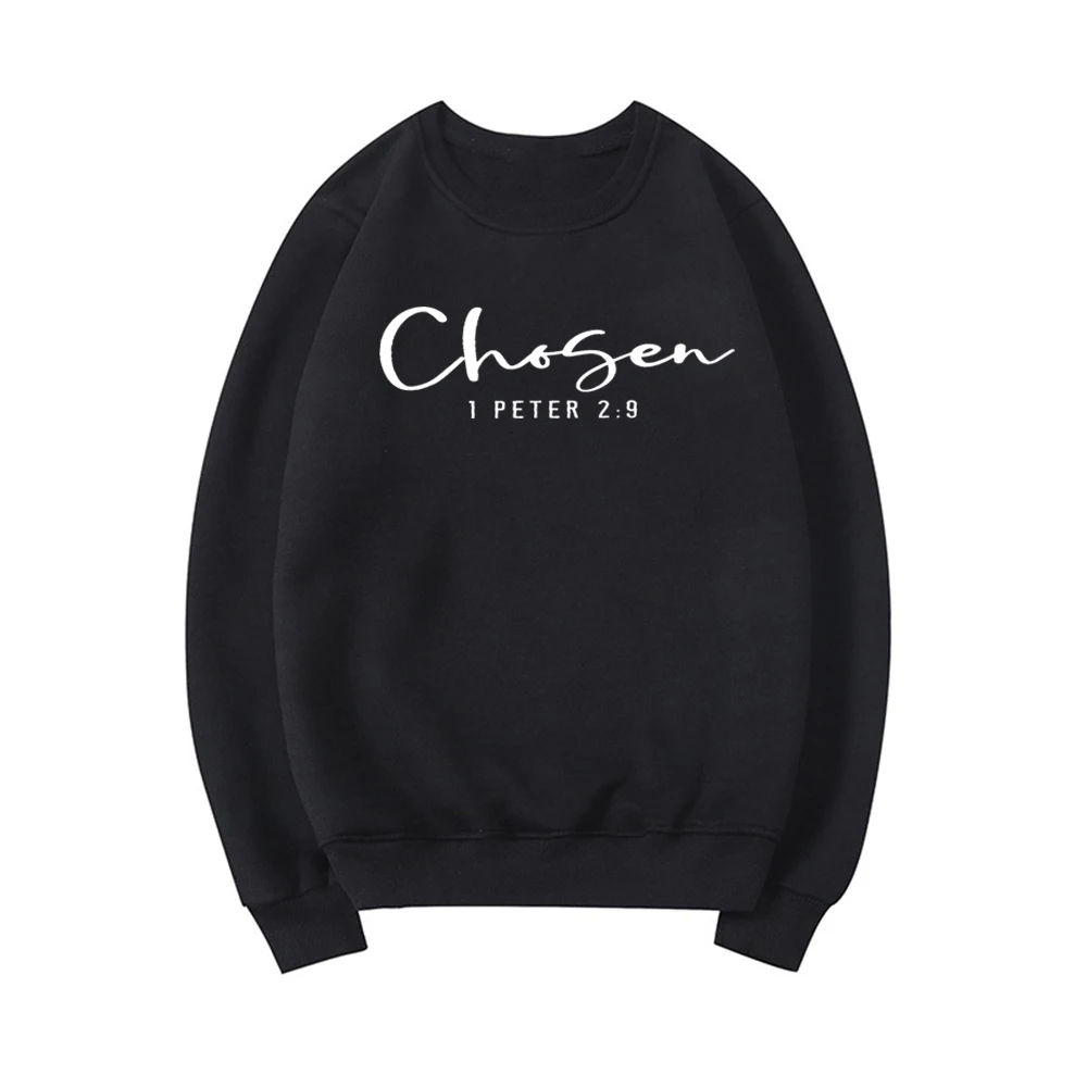 escolhido peter moletom escolhido crewneck sweatshirts roupas cristãs vestuário casual hoodies para mulher