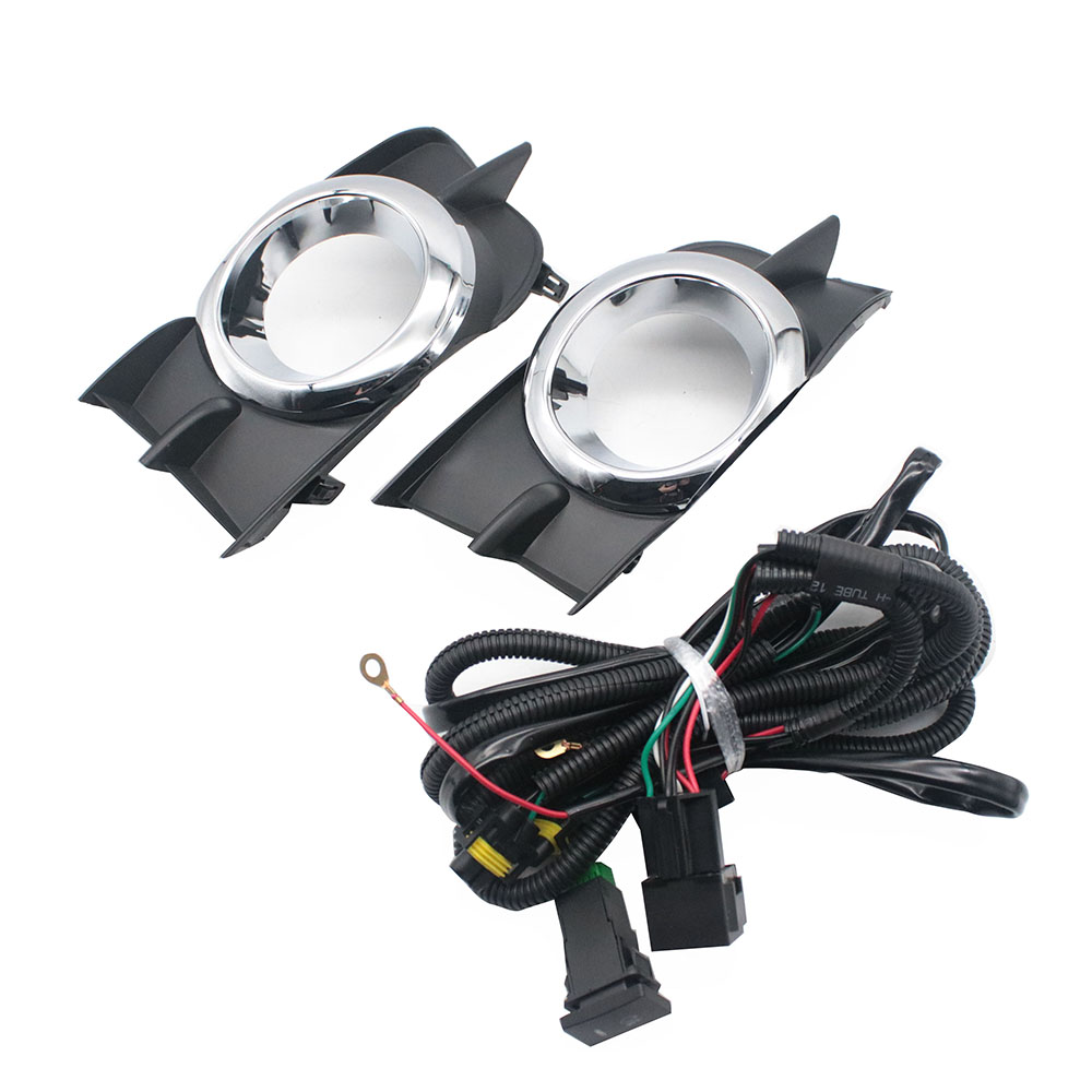 Front Car Fog Lights Cover Lampshade + Fog Lamp Wire + Switch Button for Toyota Wish 2009 2010 2011 2012 detail image 1