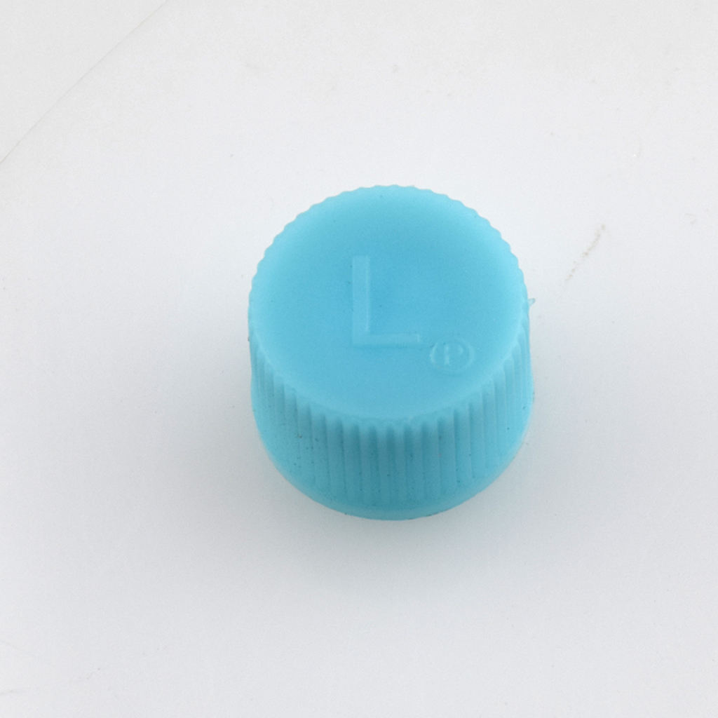 2 Pack AC A/C Charging Port Service Caps R134a R12 Air Conditioning Valve Cap 15mm Low Side & 18mm Hi Side Blue