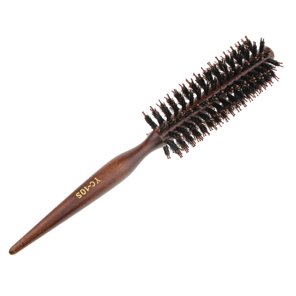 1pc Round Bristle Hairbrush Hairdressing Hair Curling Rolling Brush