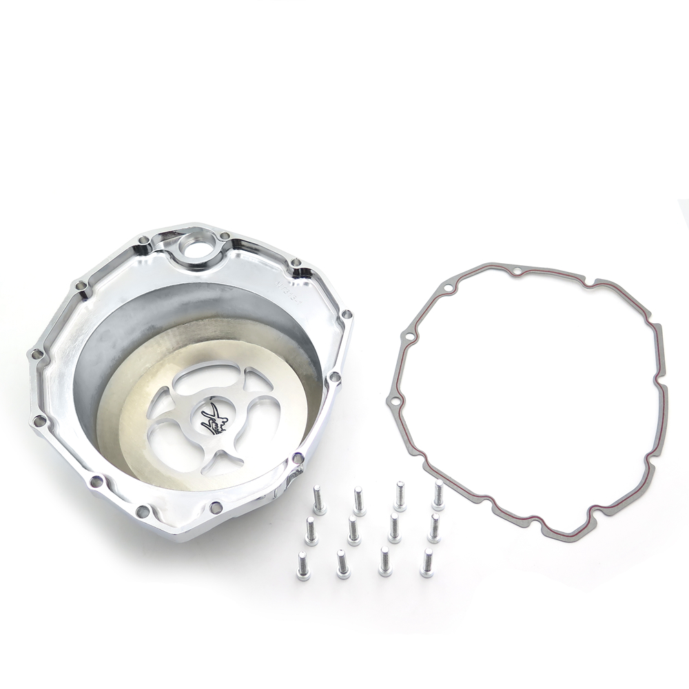 Aftermarket Free Shipping Motorcycle Parts See Through Engine Clutch Cover For Suzuki GSX1300R Hayabusa B-king 1999-2019 Black