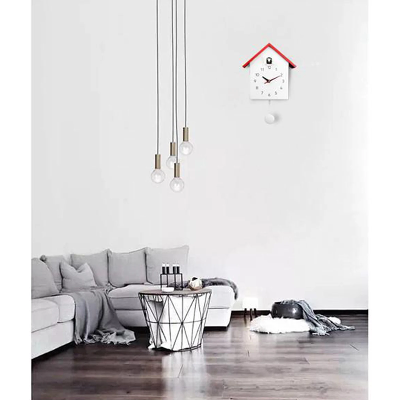 Digital Cuckoo Clock Bird House Wall Clock Tabletop School Livingroom Clock