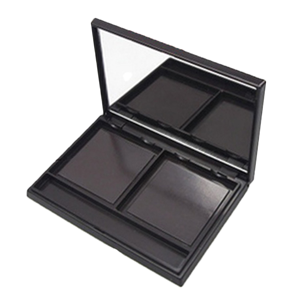 Empty Makeup Eyeshadow Case Tray Holder Plate for Blush Lipstick Concealer Black