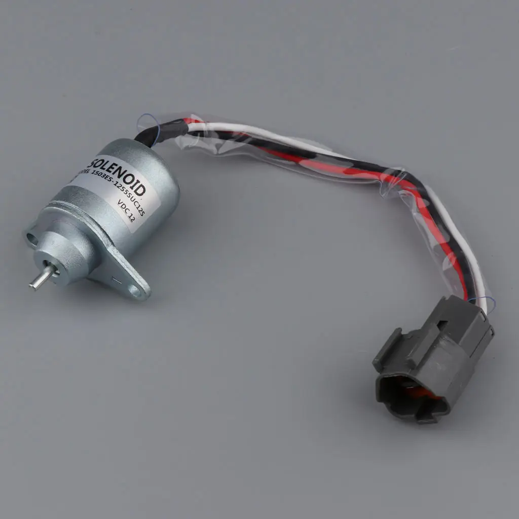 Easy to Install Fuel Stop Shut Off Solenoid 1503ES-12S5SUC12S for Woodward Engine (Cable Length: 21.5cm / 8.46 inch)