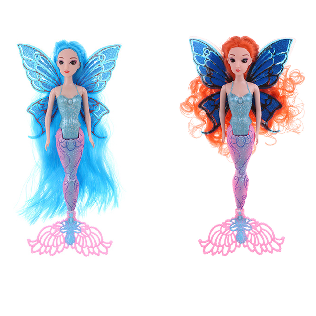 Stylish Mermaid Doll Toy Mermaid Rainbow Lights Doll Classic Princess Toys Custom Doll Collection Birthday Gifts
