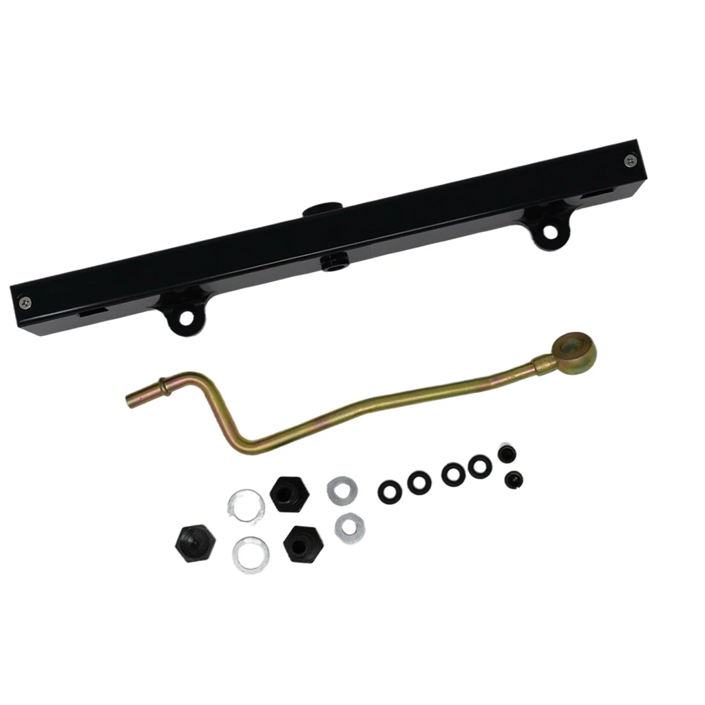 Black Aluminum Fuel Rail with Fitting Set Fit for Civic Acura RSX K Swap K20 Engines Accessories Parts