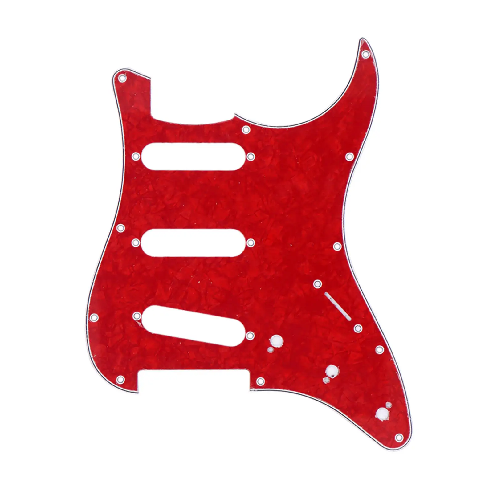 11 Hole ST SQ SSS Single Coil Pickups Guitar Pickguard Scratch Plate without Screws for SUSA/Mexican Made Guitar Stratocaster