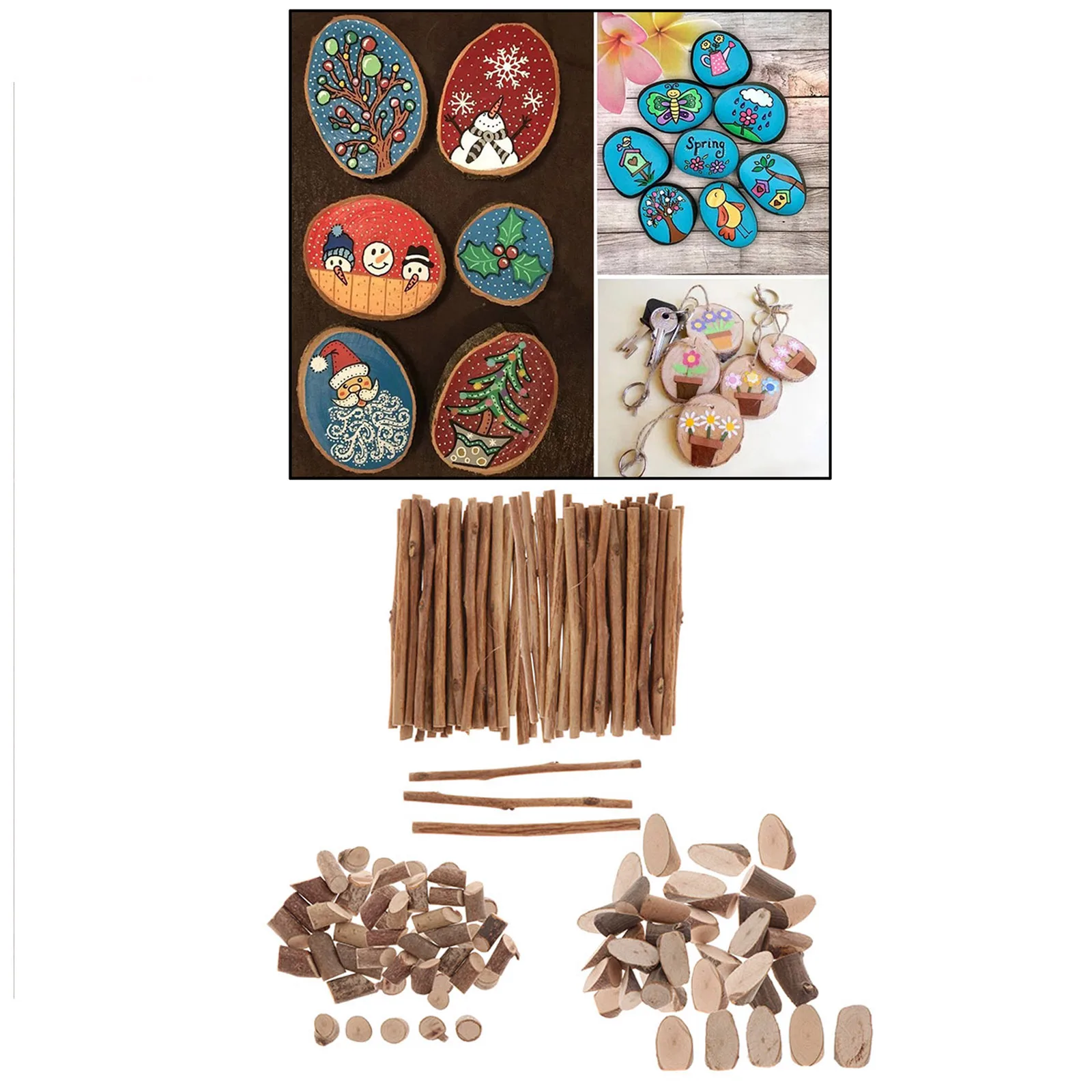 Unfinished Wooden Slices Decorations DIY Art Crafts for Home Party Chritsmas Wedding Room
