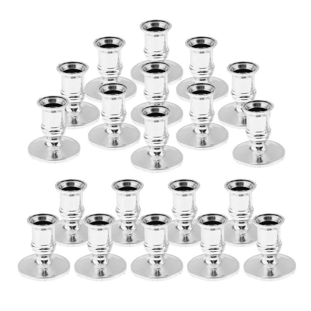 20X Electronic Pillar Candle Base Candle Holder Plastic for Wedding Ambience