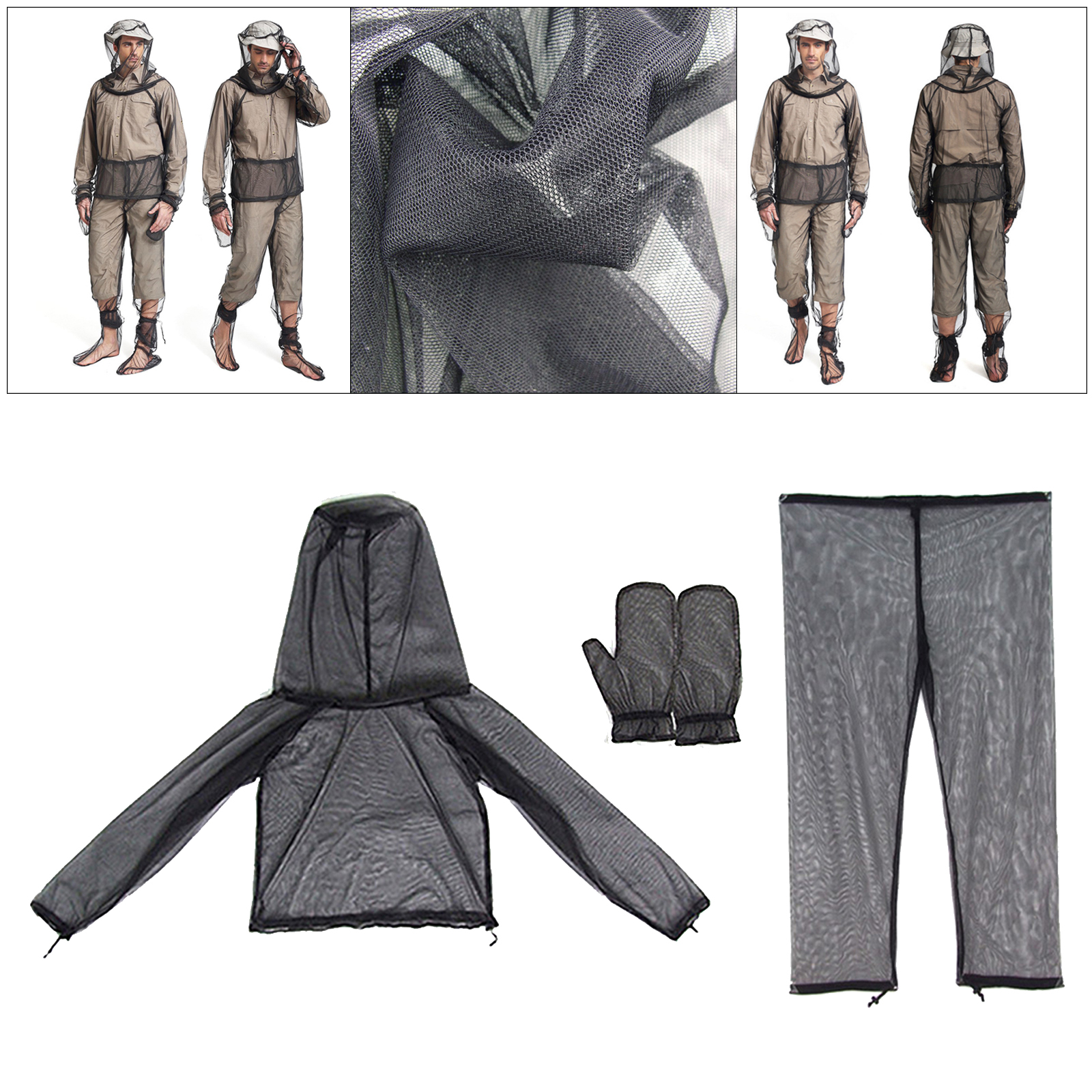 Anti-Mosquito Suit Bee-keeping Hood Jacket for Gardening Protection Clothing