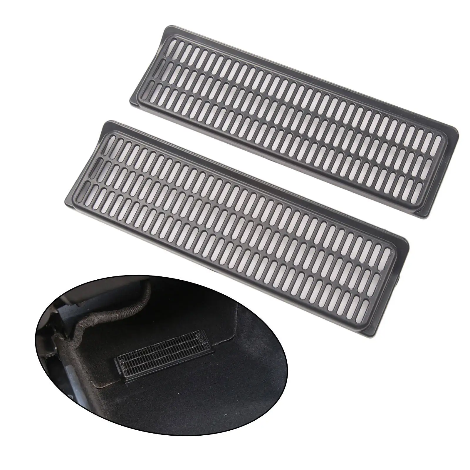 Car Under Seat Air Outlet Vent Cover Anti-blocking Dust Cover Air Flow Vent Trim For Tesla Model Y Accessories Black New