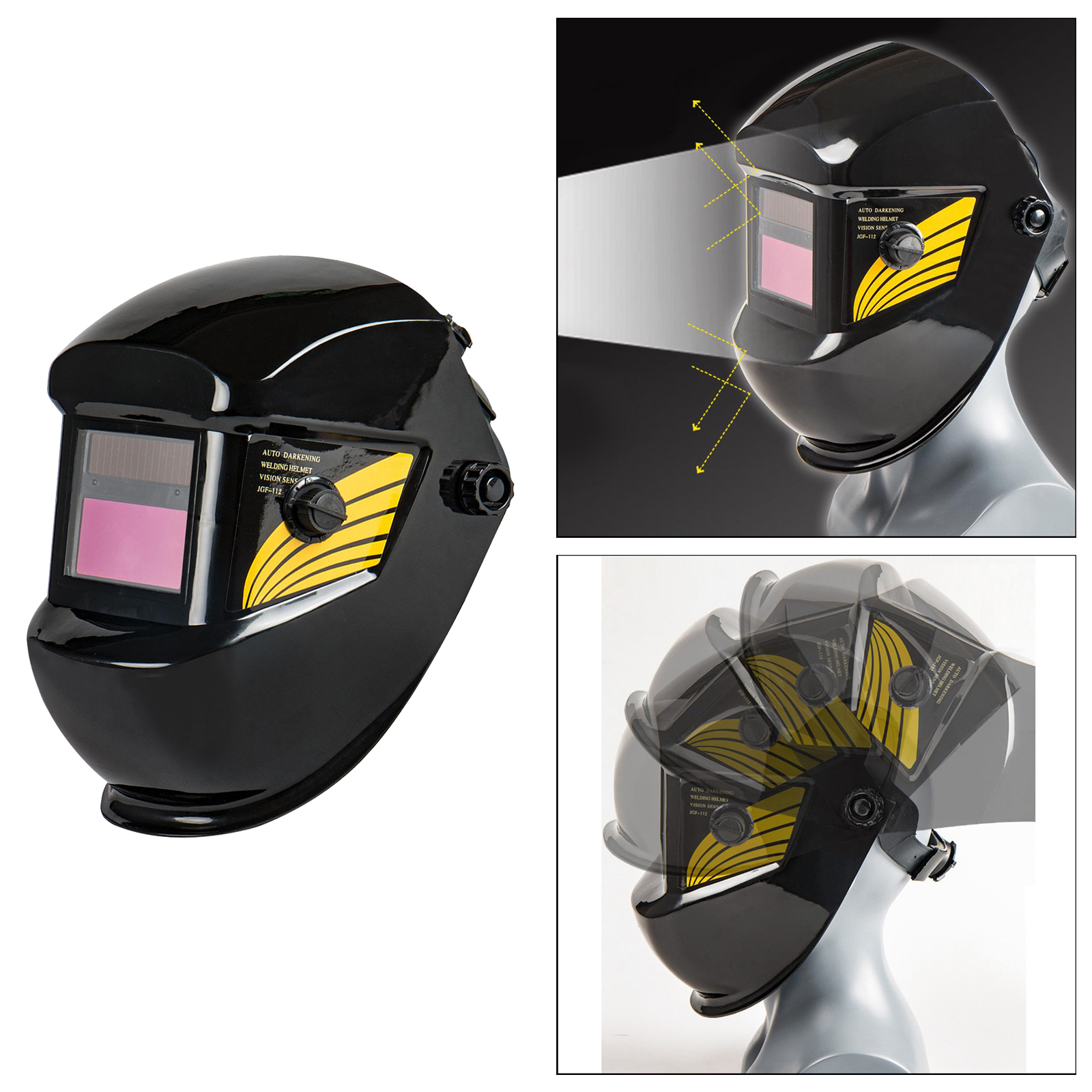 Solar Auto Darkening Welding Helmet Welder Eye Face Protector Shade Cap