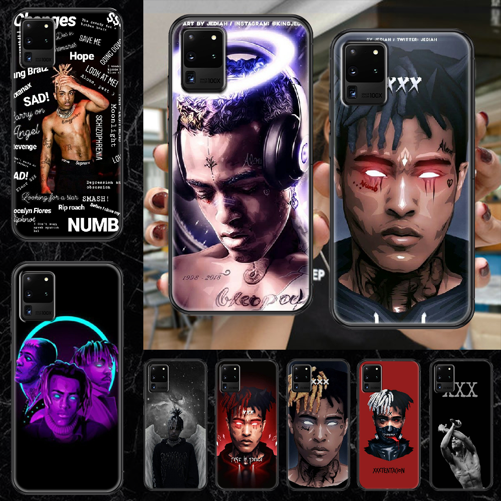 Чехол Rapero Xxxtentacion для телефона Samsung Galaxy Note 4 8 9 10 20 S8  S9 S10 S10E S20 Plus UITRA Ультрачерный мягкий чехол трендовый | AliExpress