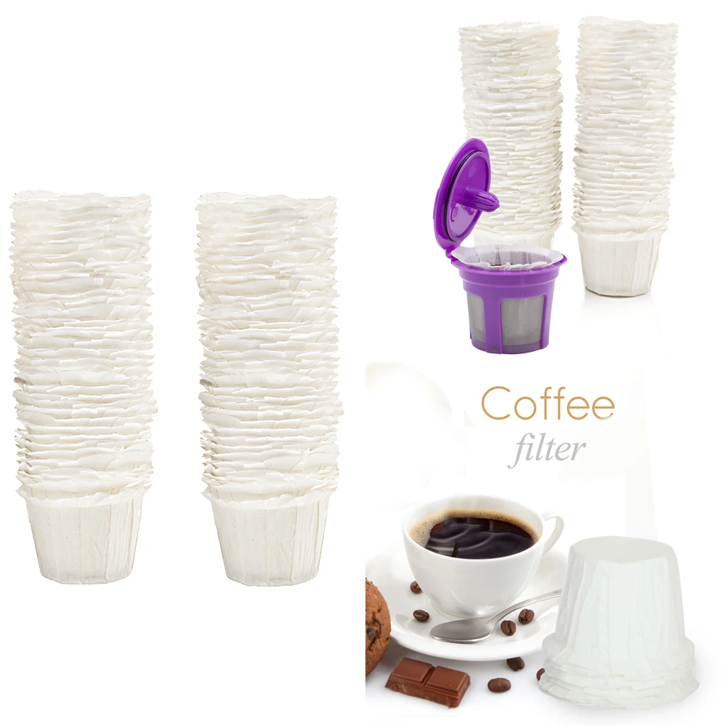 100Pcs Disposable Paper Filter for  K-Cup BPA Free BIODEGRADABLE
