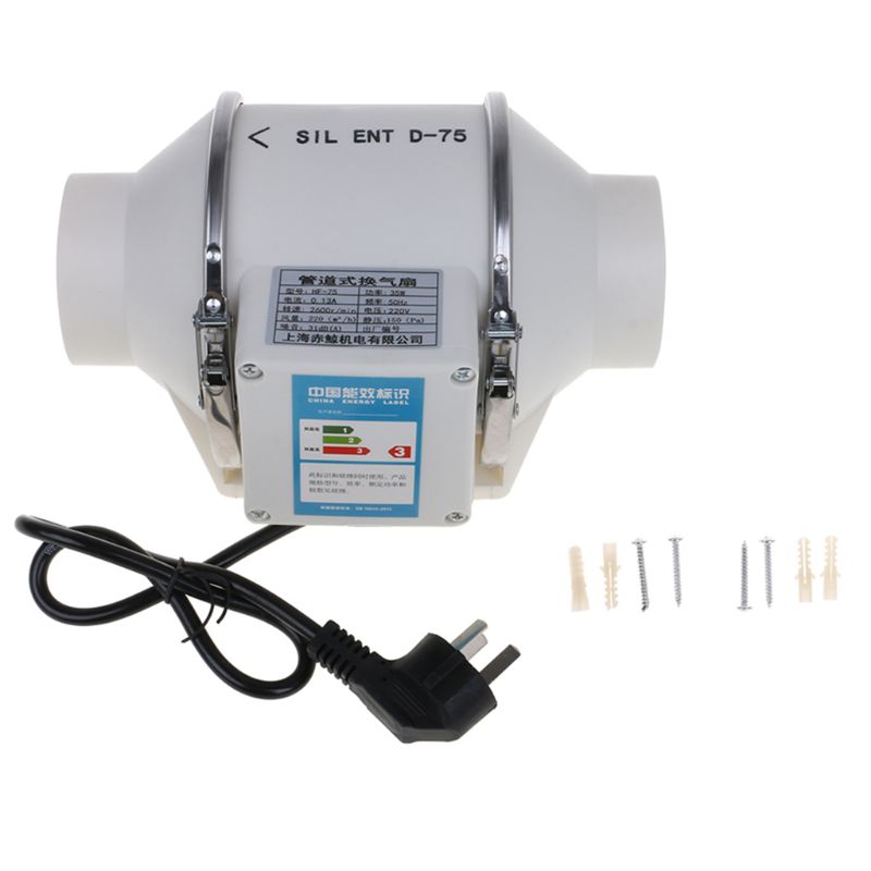 Ventilador de Tubulação Ventilador de Teto Inline Duto Extrator Booster Mini Ventiladores Ventilação Sanitário Ventilador P9yd 1 High Quality Eletrodomésticos