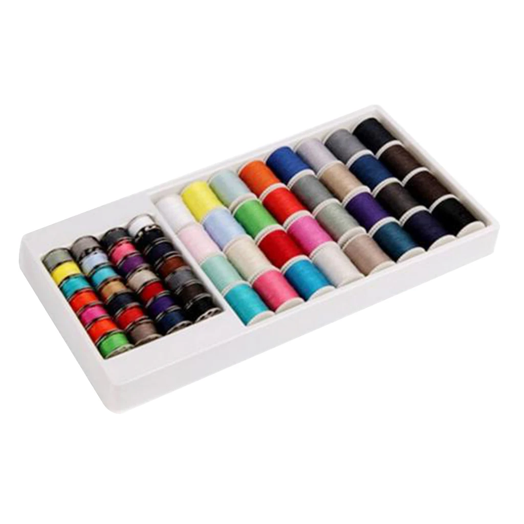 60 Pcs Assorted Sewing Machine Thread Sets Bobbin for Sewing Machine