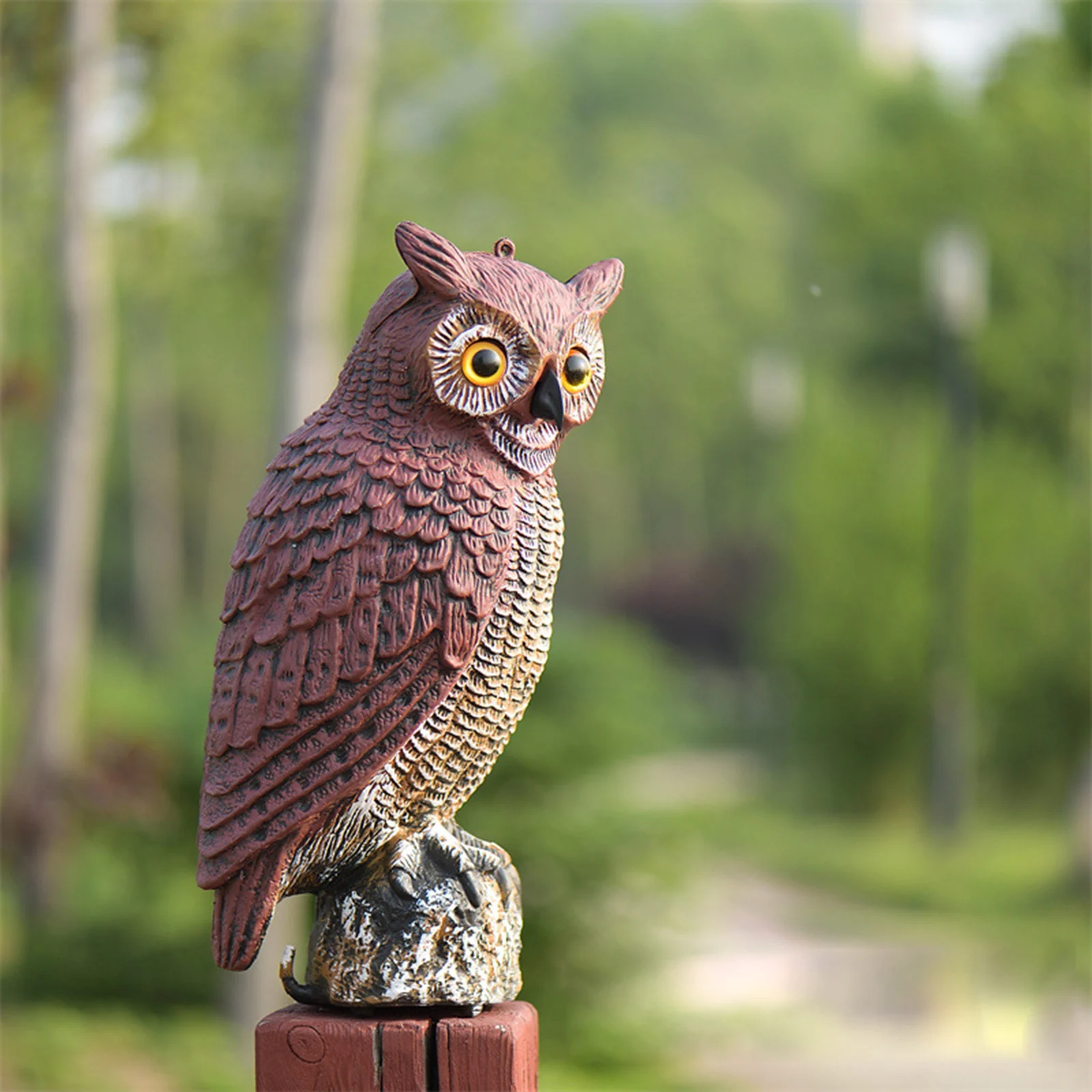 Bird Scarer Owl Decoy Protection Repellent Bird Pest Control Garden Yard Decor Outdoor Bird Scarer Owl Ornament
