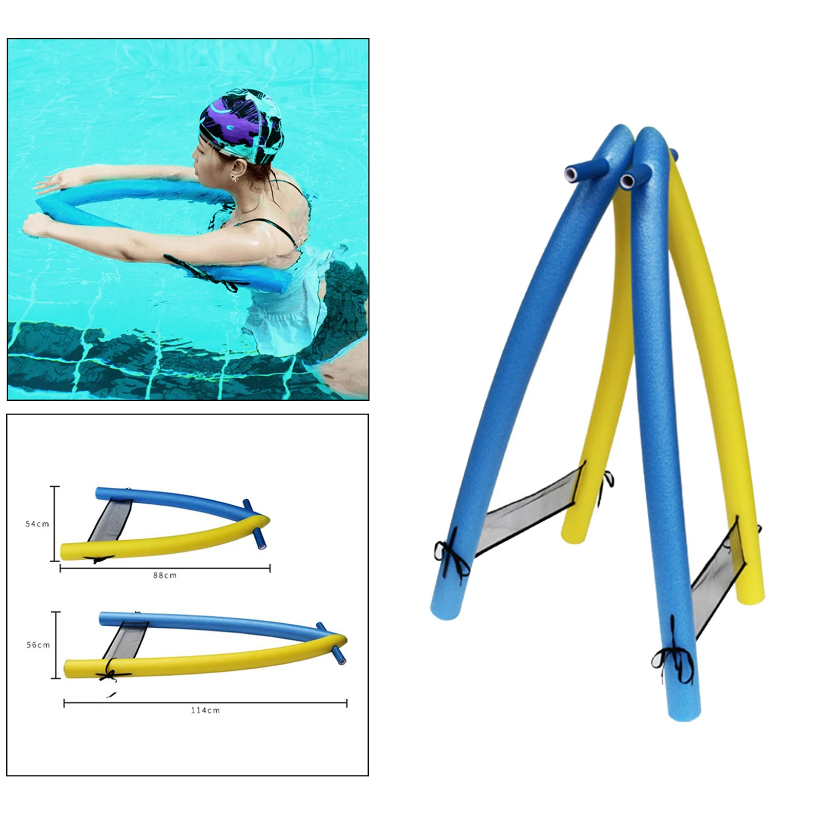 Lightweight A Shape Swimming Kickboard Floating Plate Back Float Kick Board Pool Training Aid Tools for Adults and Children