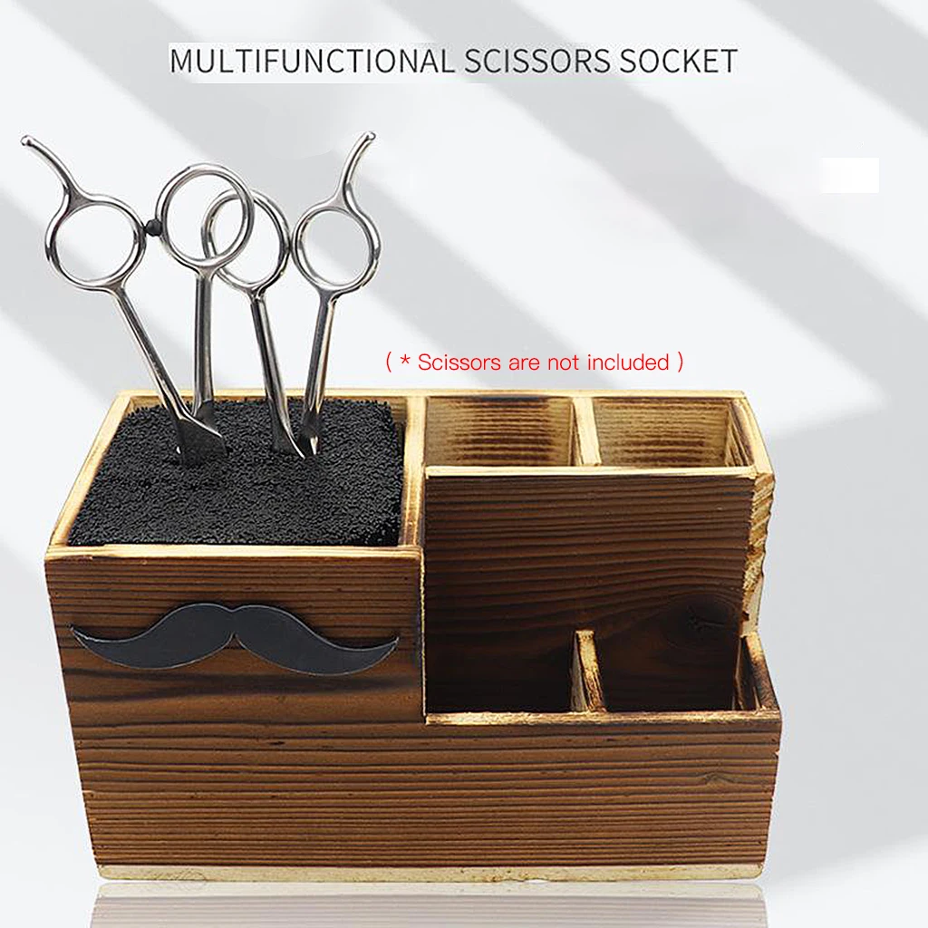 Shears Rack for Pet Grooming Hair Cutting Organizer Brushes Salon Tool Case Hairdressing Scissor Holder Comb Clips Storage Box
