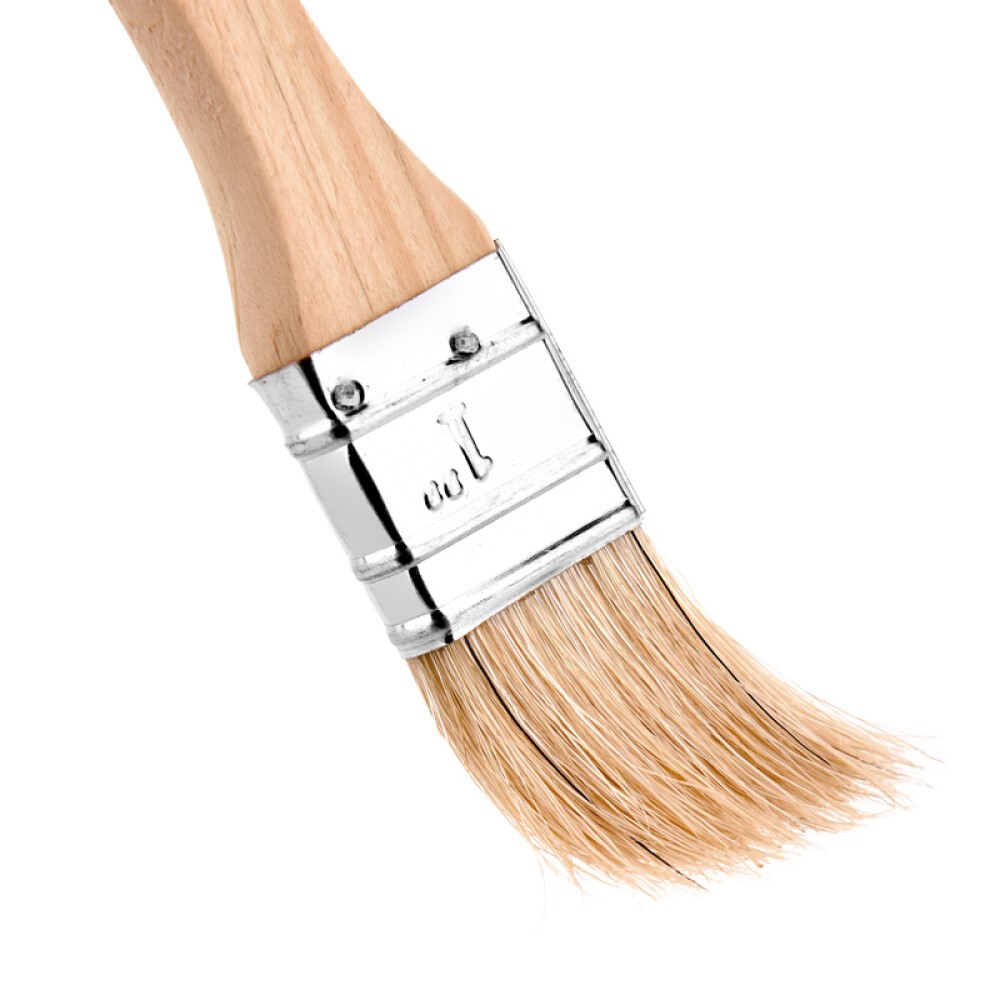 2pcs Pastry Brushes Set with Boar Bristles and Hardwood Handles, Grill BBQ Sauce