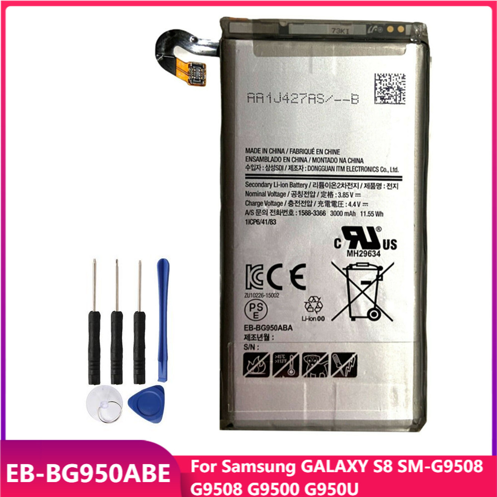 Оригинальная Аккумуляторная батарея для телефона Samsung GALAXY S8  EB-BG950ABE G9508 G9500 G950U, сменные аккумуляторные батареи 3000 мАч |  AliExpress