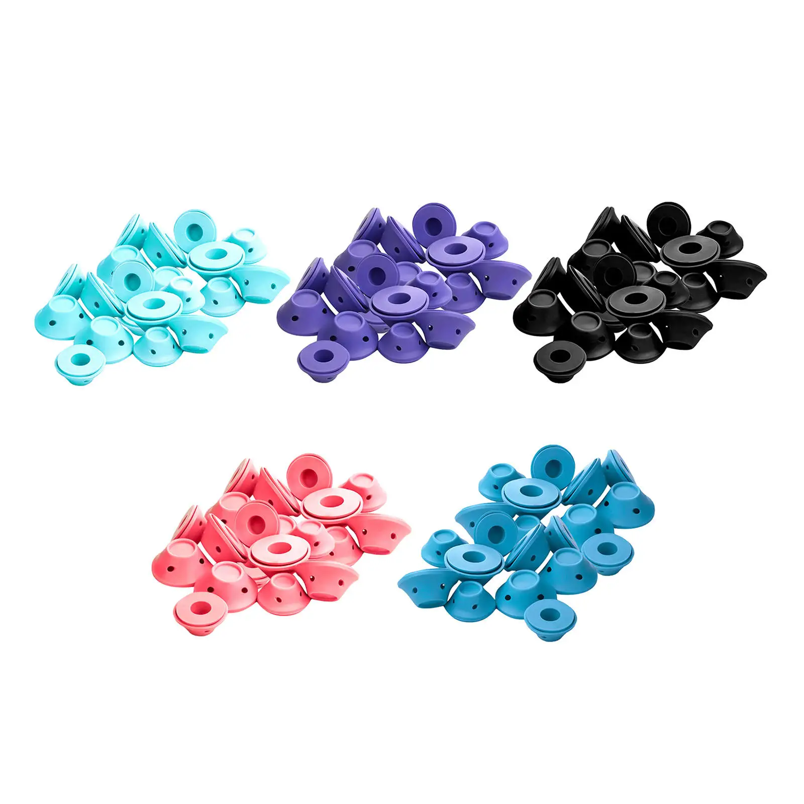 Silicone Hair Rollers Heatless Set Cold Wave Rollers Perm Rods for Natural Curly Wavy Hair Hairdressing Styling Kids Girls