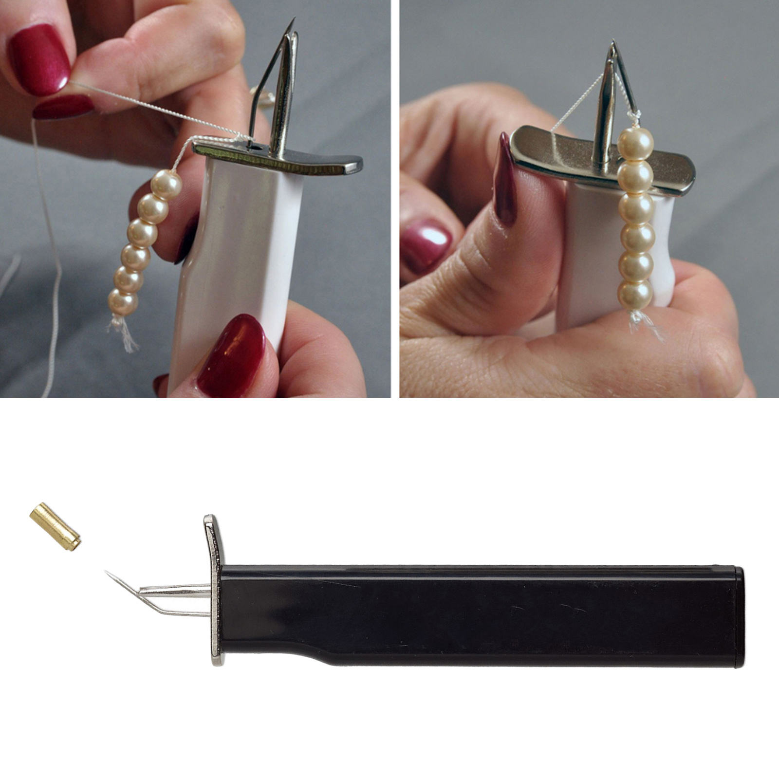 Professional Pearl Knotting Tool Bead Knotter Tight Consistent Knot Tool DIY Jewelry Making Crafting Create Secure Knots Beading