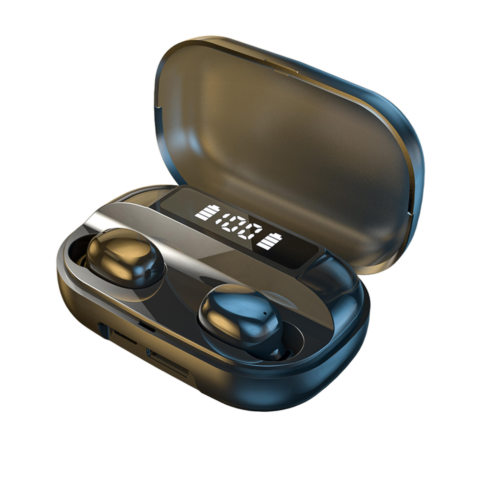 Bluetooth 5.2 Earbuds Gaming Earphones NFC Bilateral Stereo Sweatproof in Ear W/Charging Case Wireless Earphone Running Phones