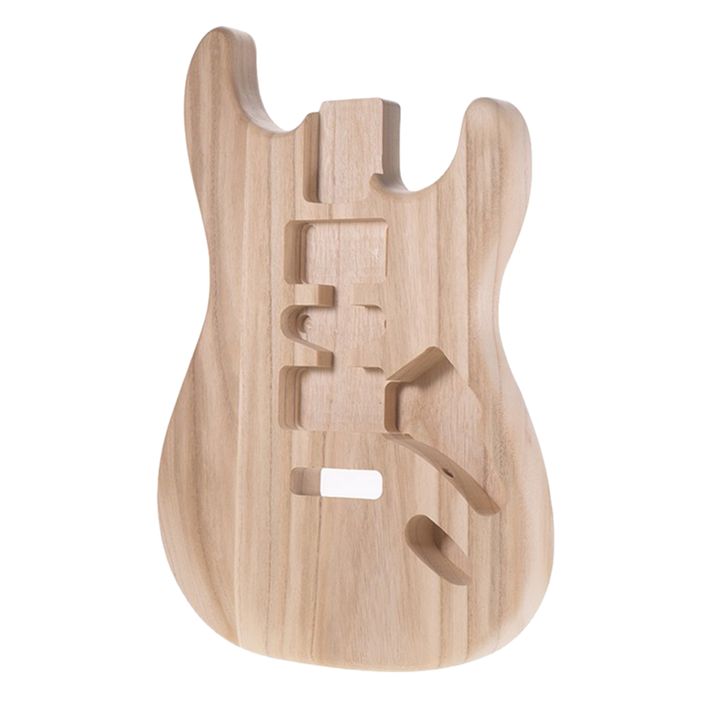 Unfinished Handcraft Guitar Wood Body Barrel Material for ST Guitar 