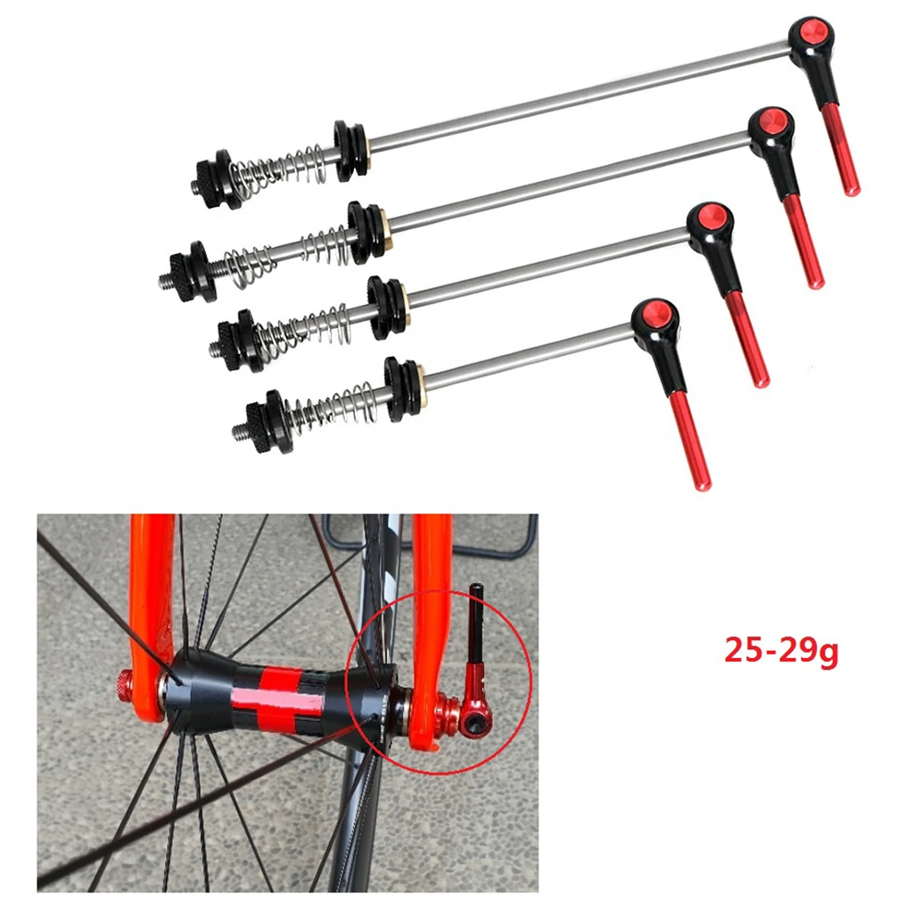 Road MTB Bicycle Wheel Hub Front/Rear Skewers Bike Skewer Bike OR Wheel Hub Lever Quick Release Clip 74/100/130/135mm