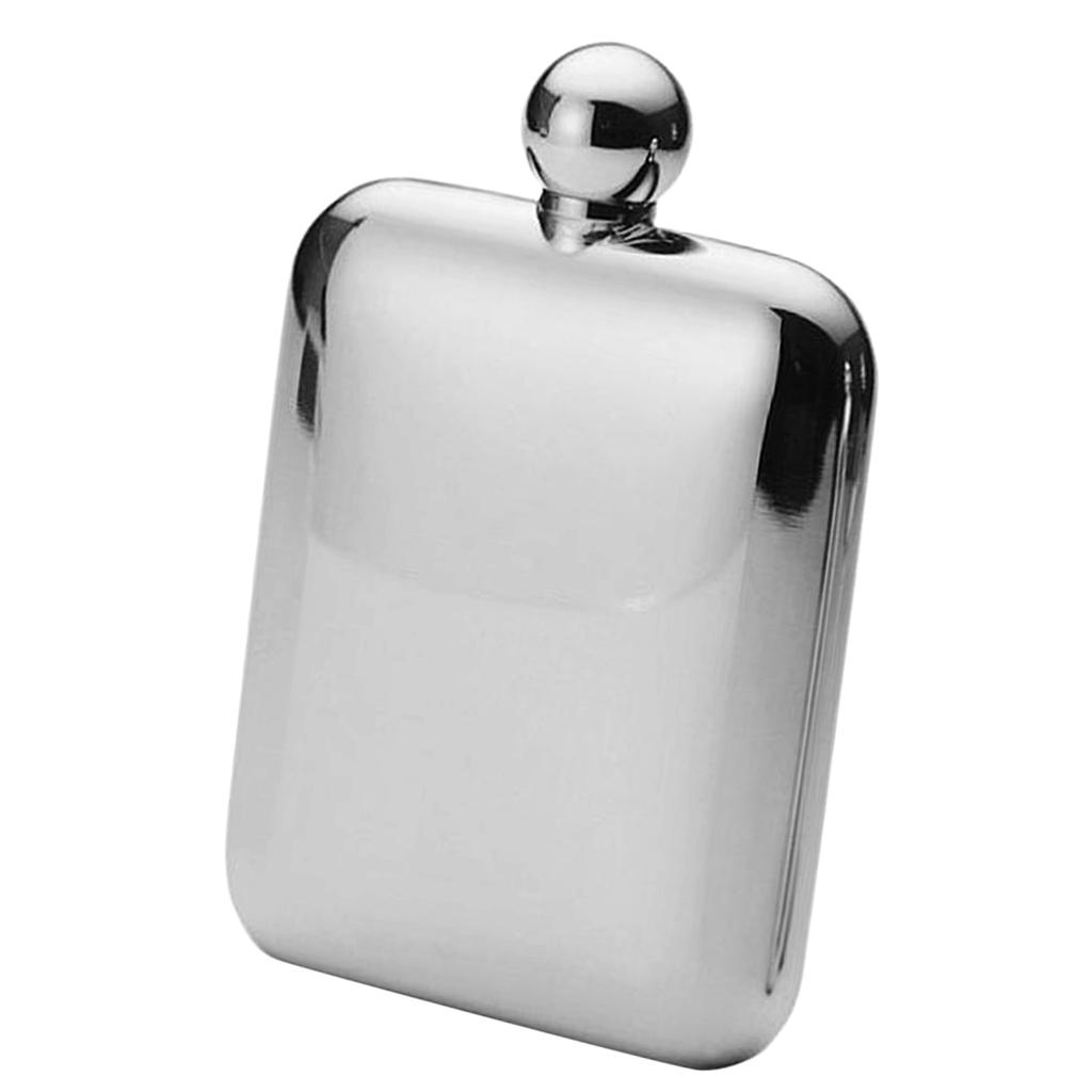 6oz Stainless Steel  Hip Flask Alcohol  Liquor Screw Cap&Funnel