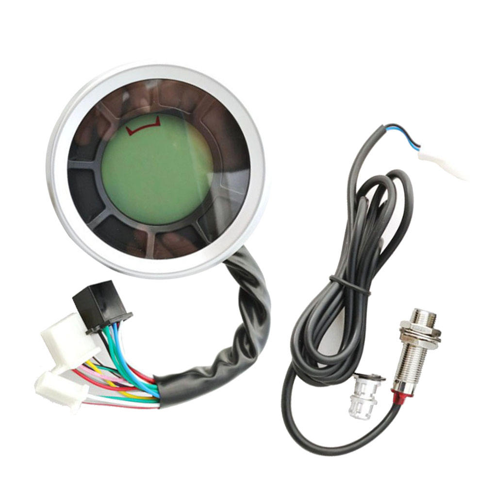 6 Gear LCD Digital Motorcycle Odometer Speedometer Tachometer Gauge Backlit