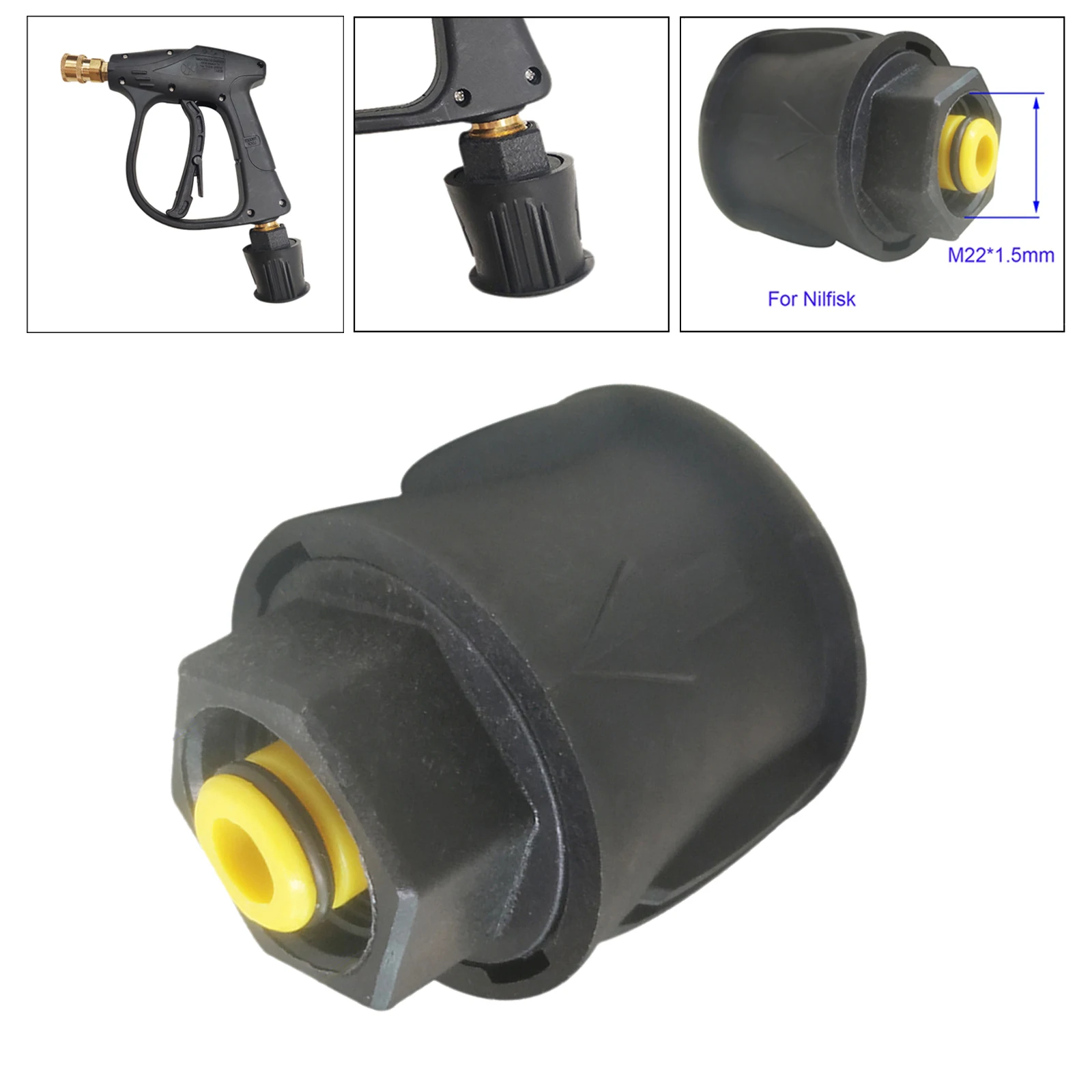 Washer Hose Adapter M22 Connector Converter Power Washer Fitting for Nilfisk