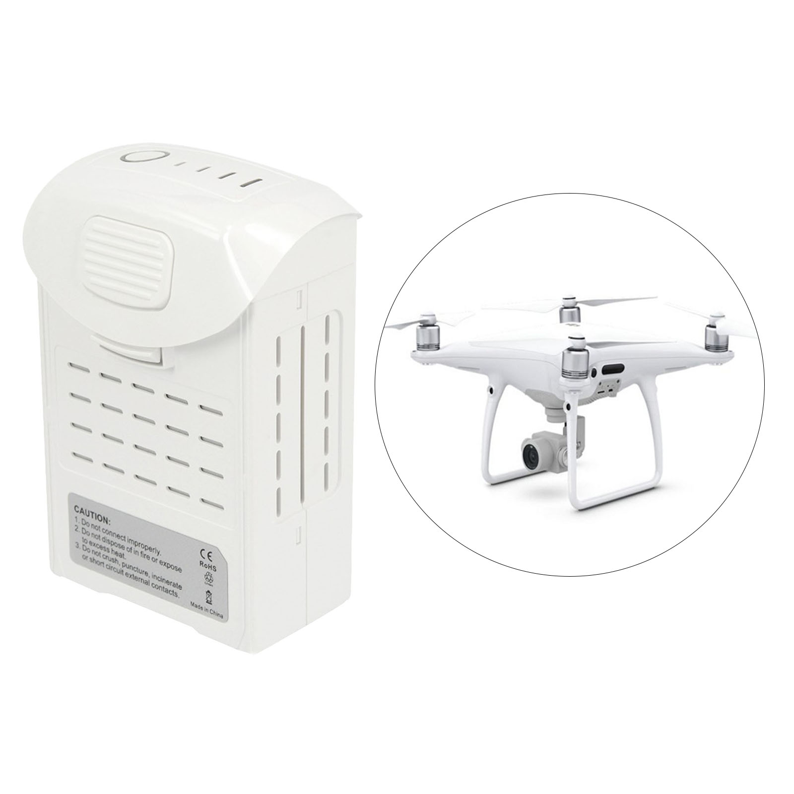 Upgraded High Capacity 5350 mAh Intelligent Battery w/LED indicator Replacement for DJl Phantom 