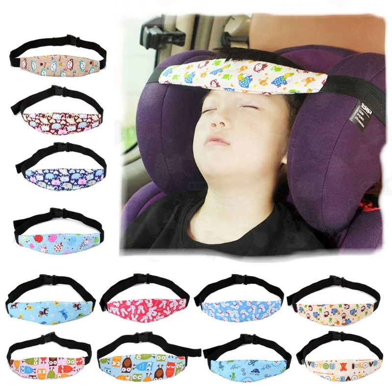 quilt Baby Car Seat Head Support Adjustable Fastening Belt Sleeping Positioner Strap flannelette sheets