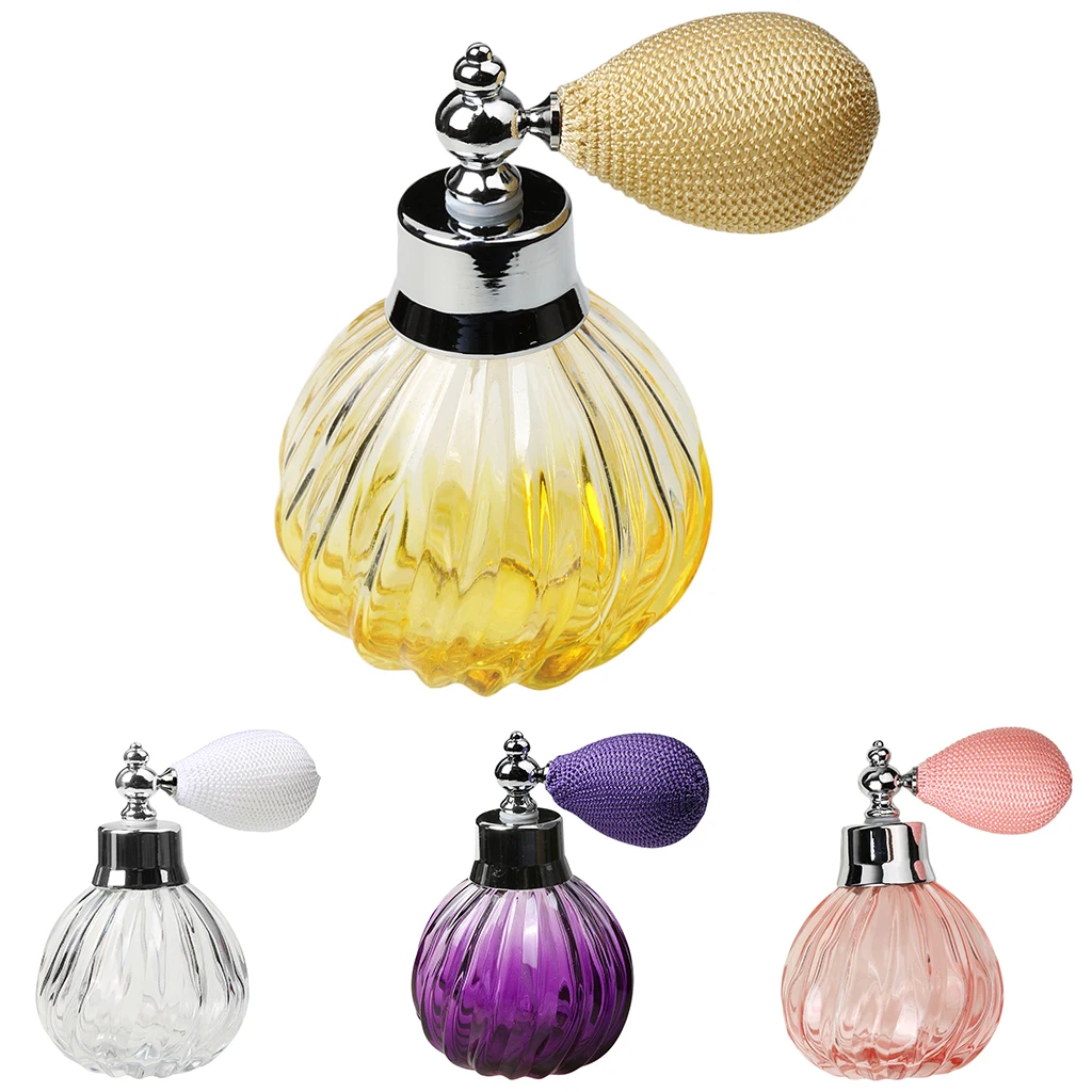Crystal Glass Elegant Vintage Perfume Bottle Spray Ladies Fashion Accs