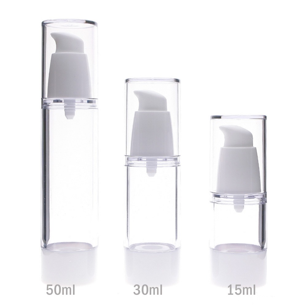 Best of 10pcs / lot 15ml 30ml 50ml Empty Plastic Cosmetic Bottle Travel Mini Liquid Bottles Airless Pump Vacuum Toiletries Container Reviews & Tips