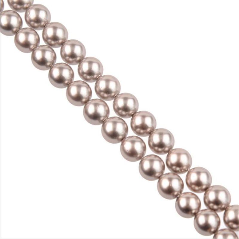 Wholesale OlingArt 4 6 8 10 12 14mm round Red multicolor Glass imitation pearl DIY Earrings Bracelet necklace jewelry making