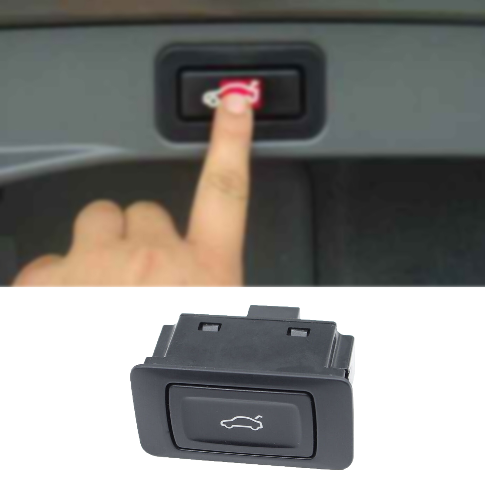 4G0959831A Electric Power Trunk Lock Control Switch Button Trunk Lid Lock Push Button Compatible for Audi A4 S4 Q3 Q5 Q7