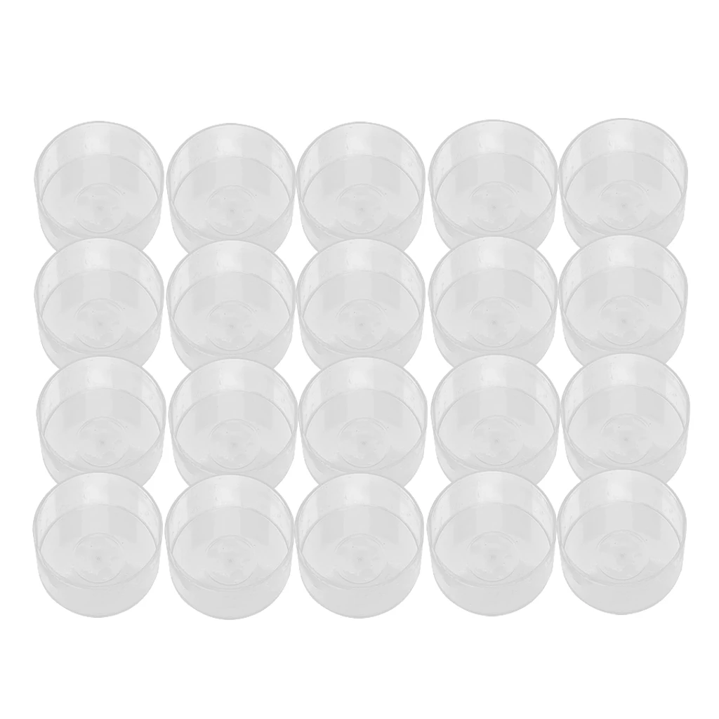 Clear Polycarbonate Tealight Cup Empty Case Candle Shape Wax Container for DIY Candle That 40x12mm