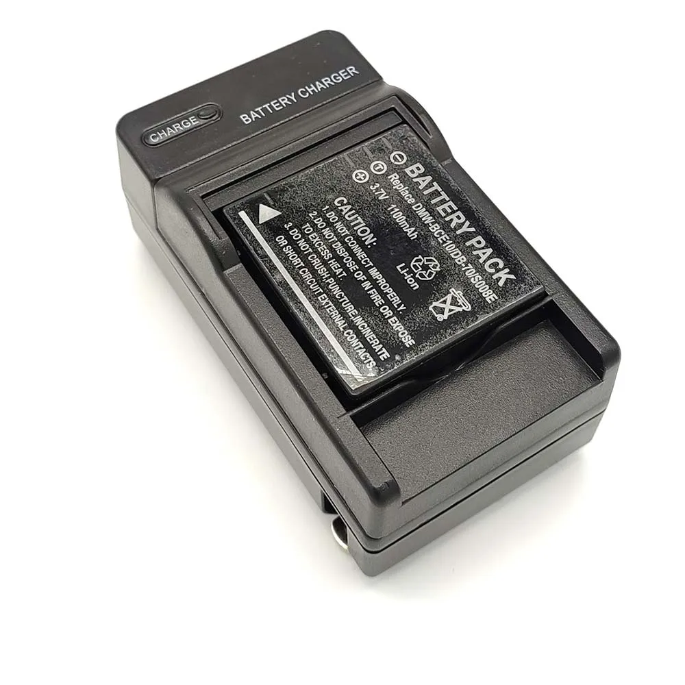 Battery + Charger For Panasonic CGA-S008E DMW BCE10 / Ricoh DB 70 /Leica BP-DC6  Lumix DMC-FS5 FS5GK FS5K FS5R FS5S FX30 FX55