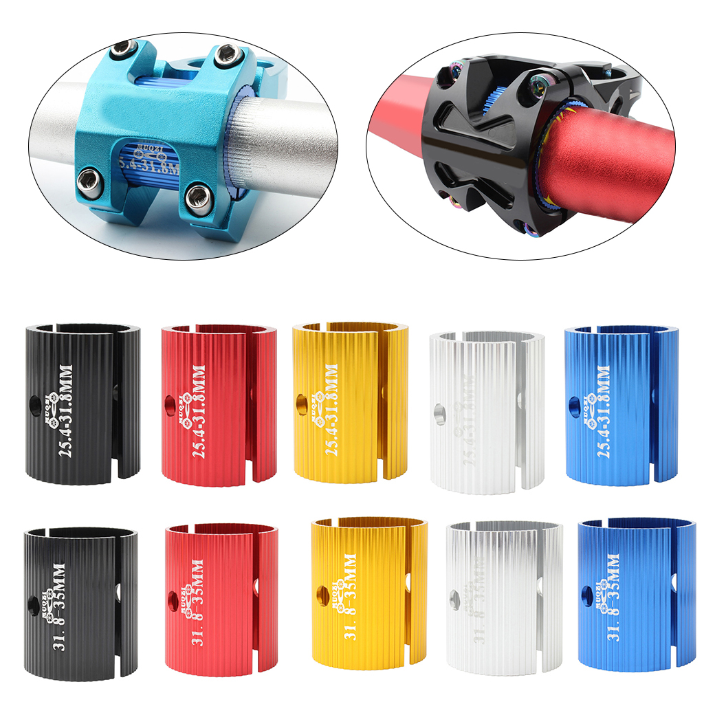 Lot De 2 Réducteurs Potence Vélo - De 31,8 Mm à 25,4 Mm - Pour Adapter Un Guidon Plus Fin - Léger Et Simple