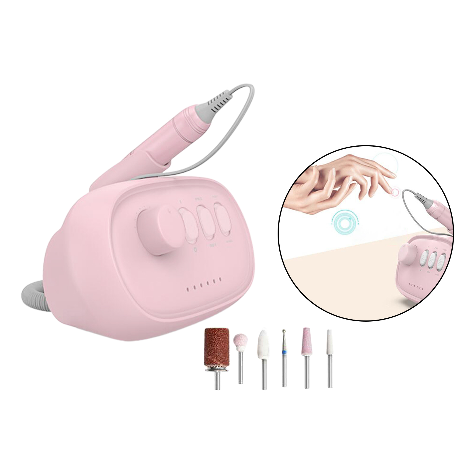 Máquina de Broca Ferramenta da Arte do Prego Portátil Elétrica Unha Polonês Broca Conjunto Manicure Pedicure Polidor 3 Cheap Brocas elétricas p manicure e acessórios