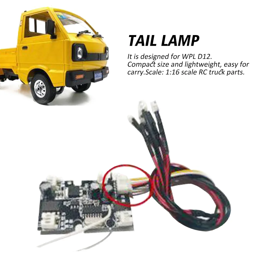 Details about   Upgrade RC Car Light Group Lamp Kit for WPL D-12 1/10 Scale RC Drift Truck 
