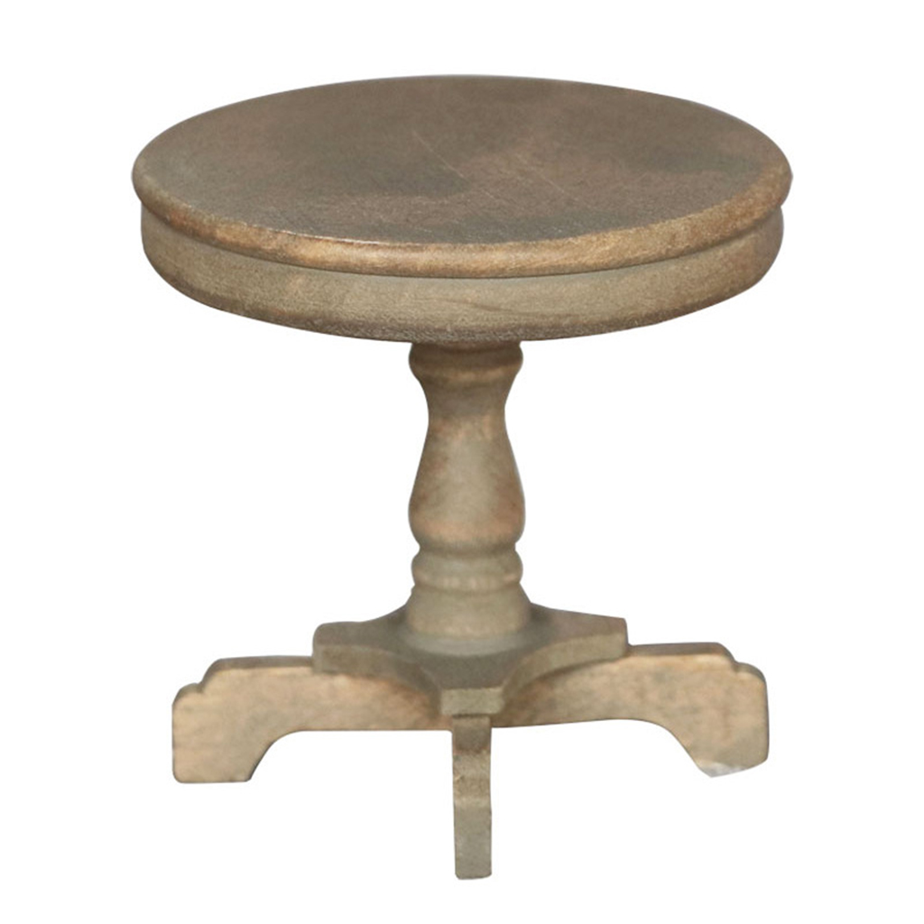 1:12 Dollhouse Shabby Antique Wood Table Garden Yard Modern Furniture Toys