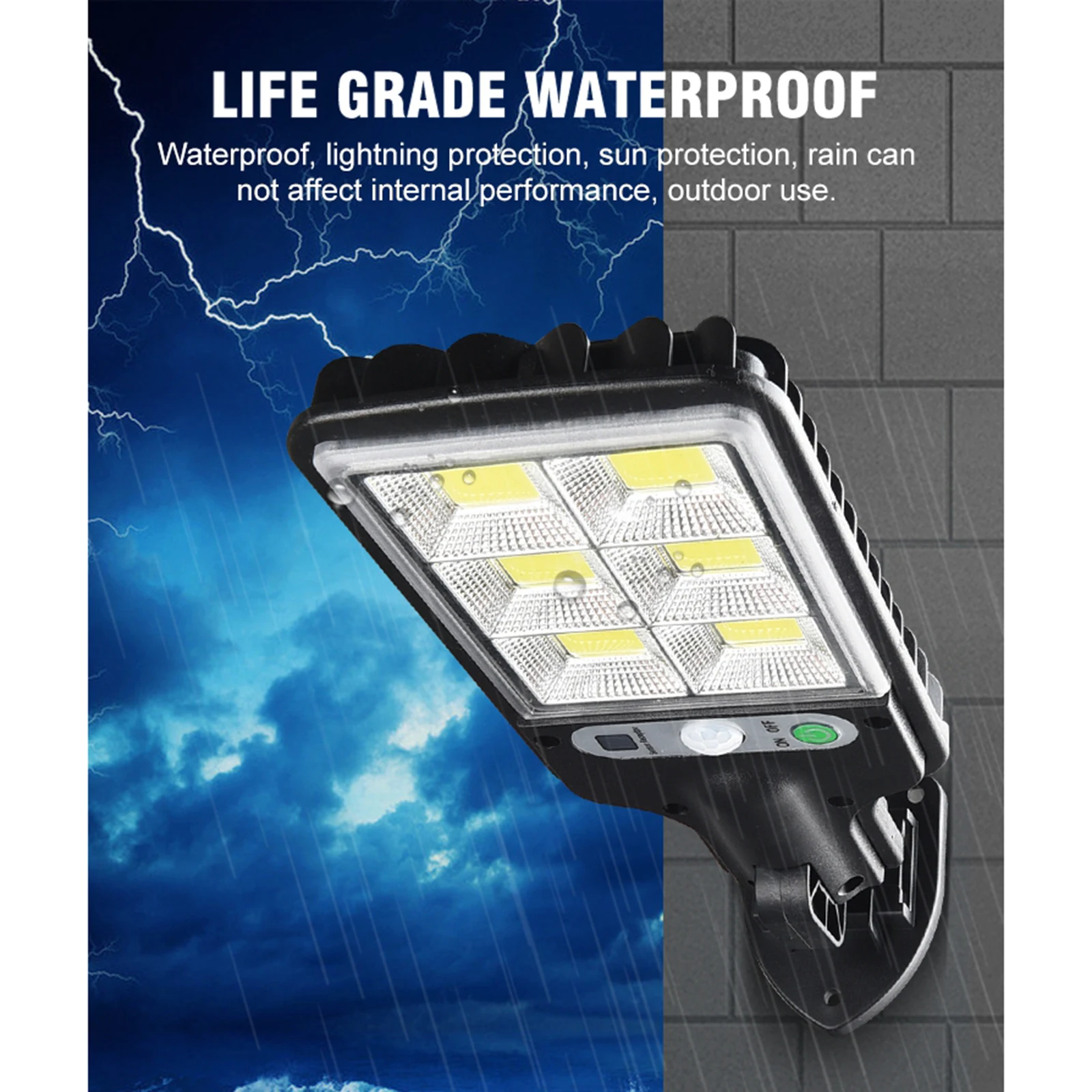 LED Solar Light Motion Sensor Wall Lamp Outdoor Waterproof Home Garden Street Security Lights