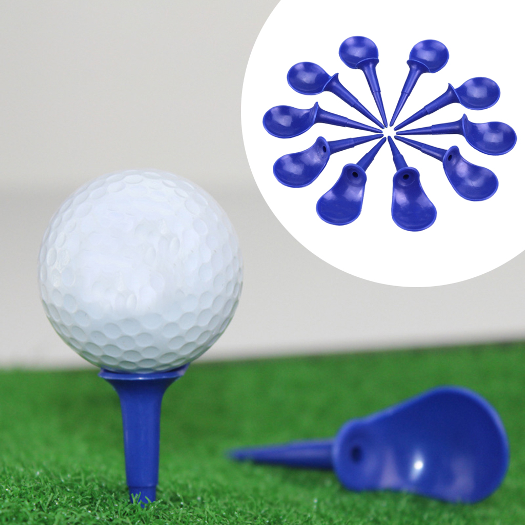 10Pcs Unbreakable Chair Shape Golf Tees 82mm Golfing  Tees Driving Range Training Aids Accessory Replacements